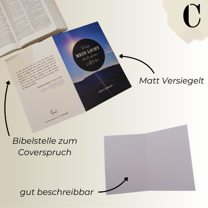 Mein Licht - 3er Klappkartenset inkl. Briefumschläge (NEU)